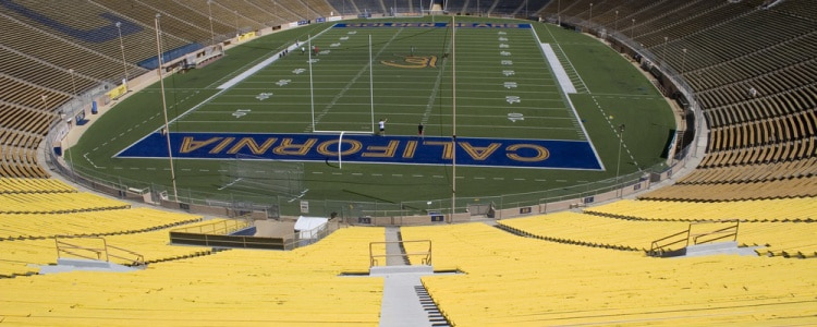 a panorama of California Memorial Stadium